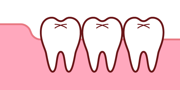 まっすぐ生えている